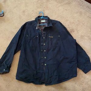 Men’s navy carhartt heavy shirt